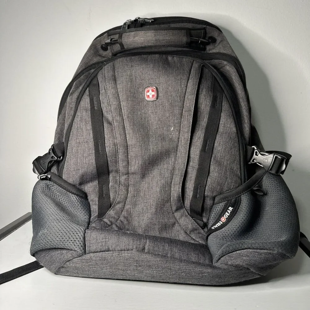 Swiss Gear 3760 ScanSmart TSA Laptop Friendly All-in-One Backpack Grey Travel